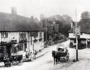 Ightham village centre historical picture
