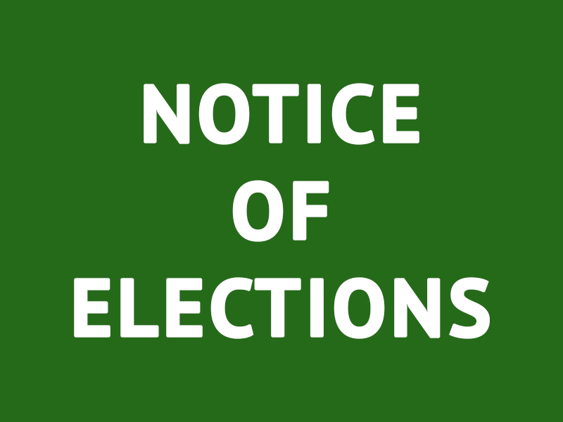 Notice of Elections